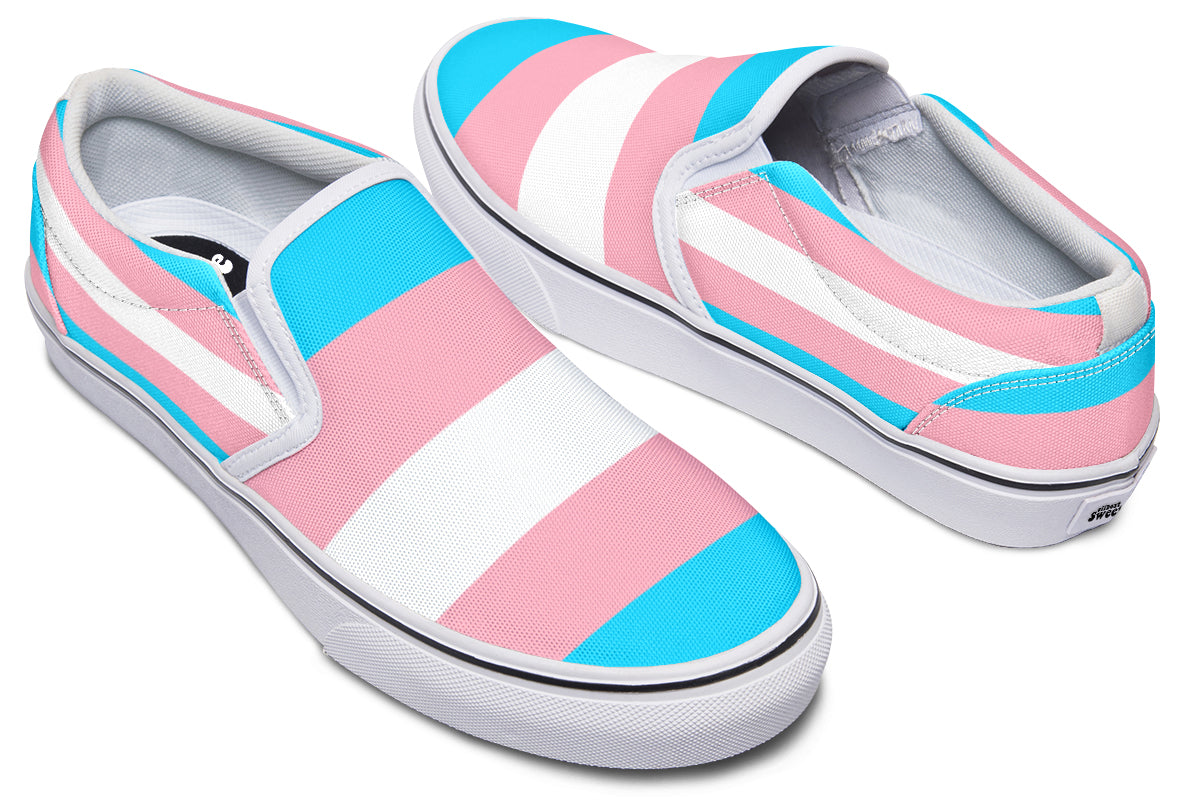 Trans Flag Slip Ons - Offbeat Sweetie