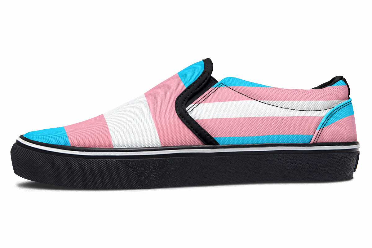 Trans Flag Slip Ons - Offbeat Sweetie