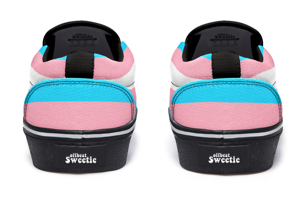 Trans Flag Slip Ons - Offbeat Sweetie
