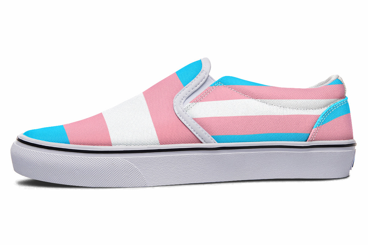 Trans Flag Slip Ons - Offbeat Sweetie