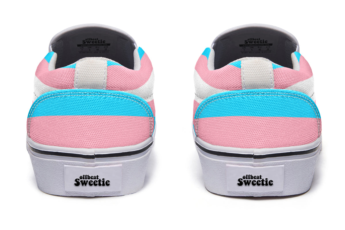 Trans Flag Slip Ons - Offbeat Sweetie