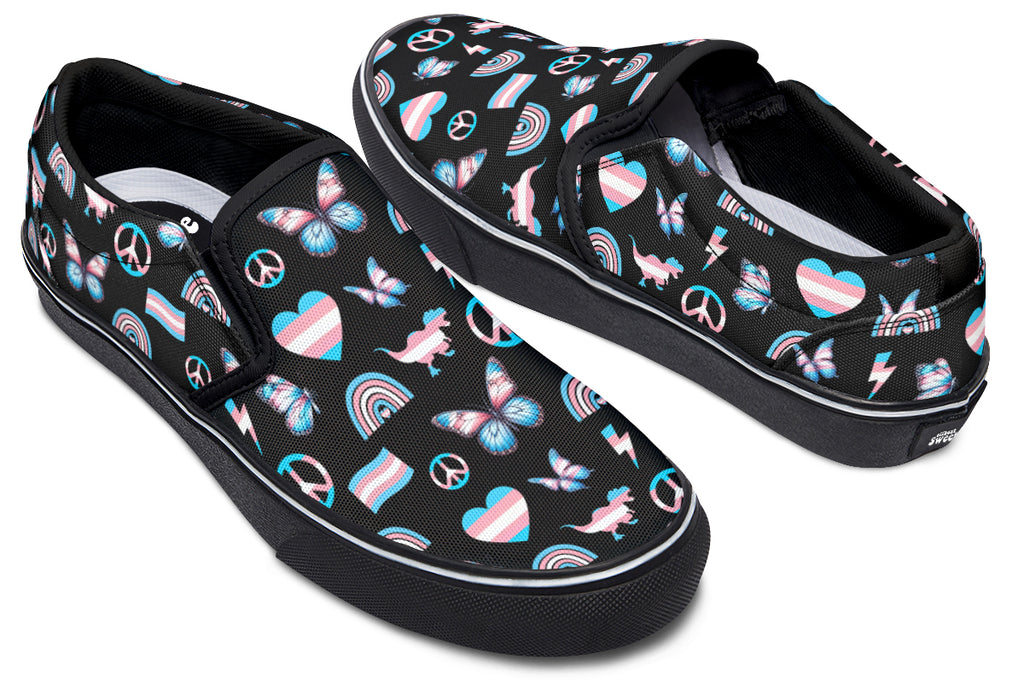 Trans Love Slip Ons - Offbeat Sweetie