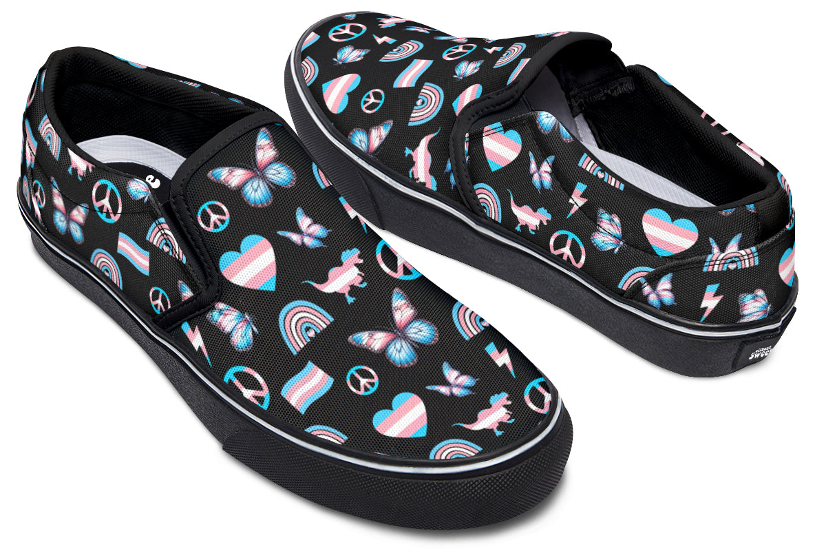 Trans Love Slip Ons - Offbeat Sweetie
