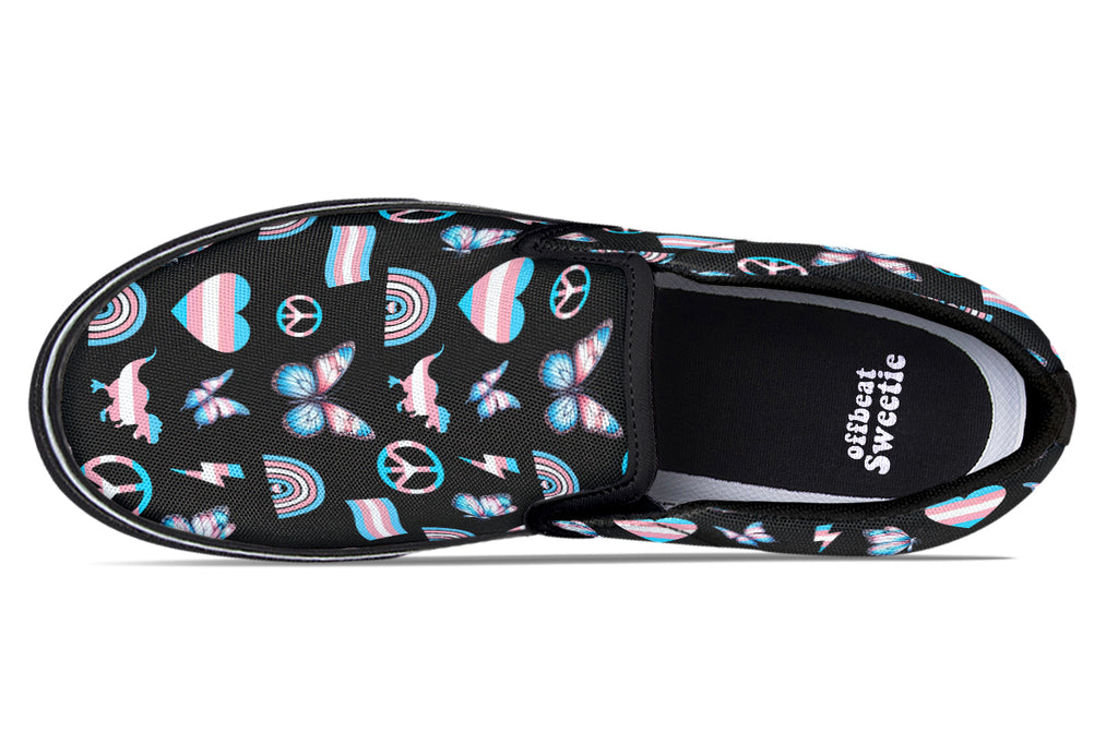 Trans Love Slip Ons - Offbeat Sweetie