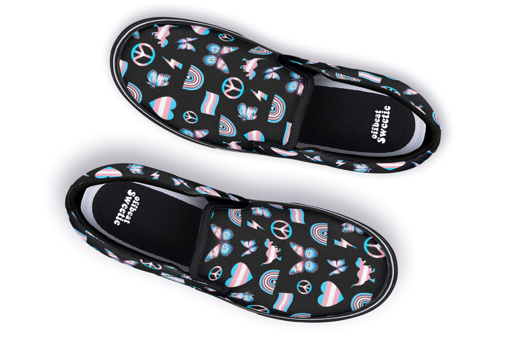 Trans Love Slip Ons - Offbeat Sweetie