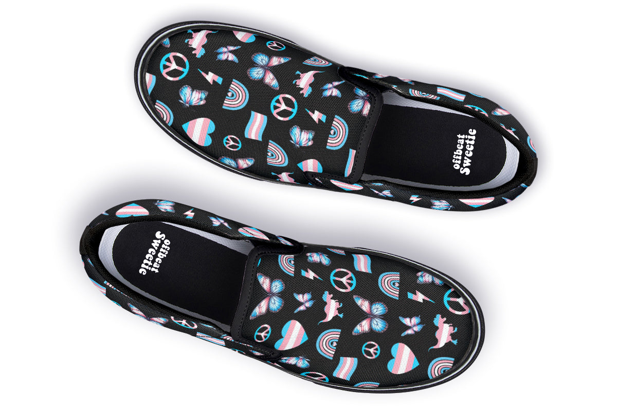 Trans Love Slip Ons - Offbeat Sweetie
