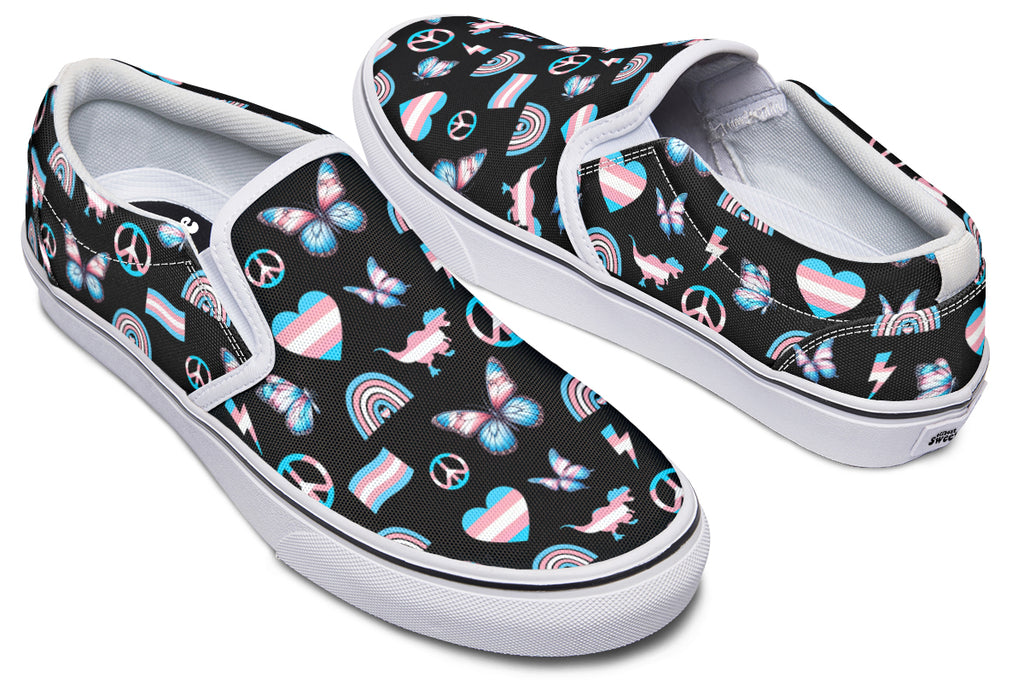 Trans Love Slip Ons - Offbeat Sweetie