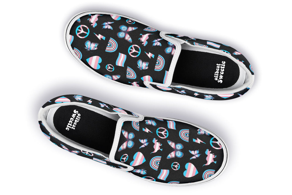 Trans Love Slip Ons - Offbeat Sweetie