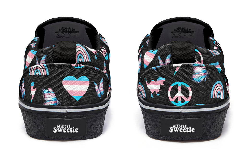 Trans Love Slip Ons - Offbeat Sweetie