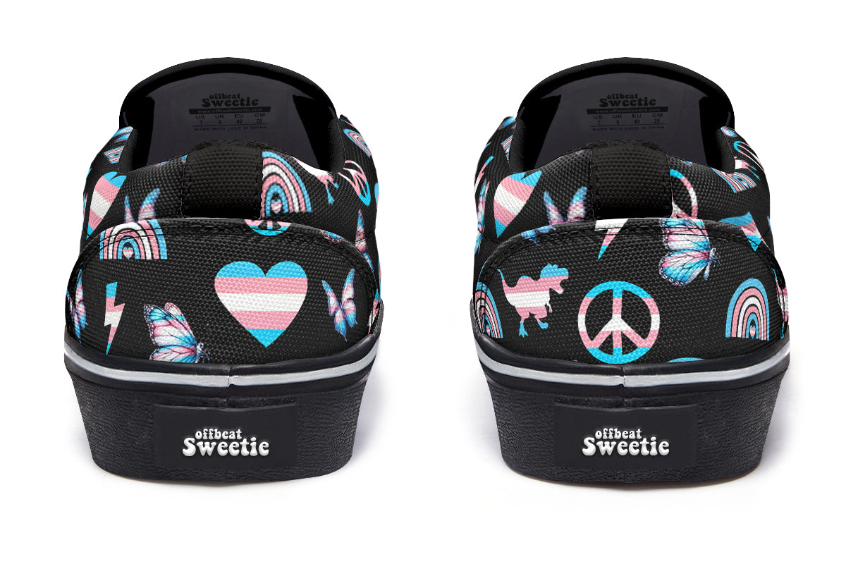 Trans Love Slip Ons - Offbeat Sweetie