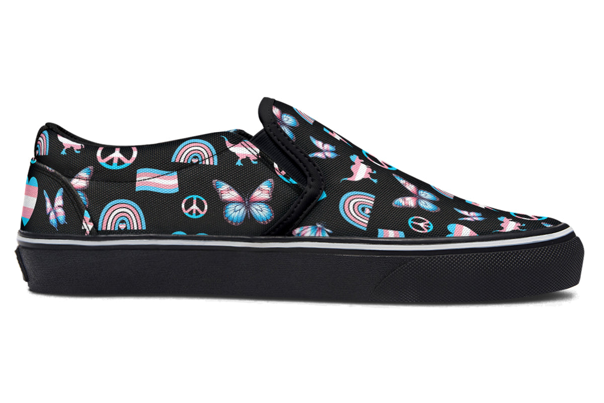 Trans Love Slip Ons - Offbeat Sweetie