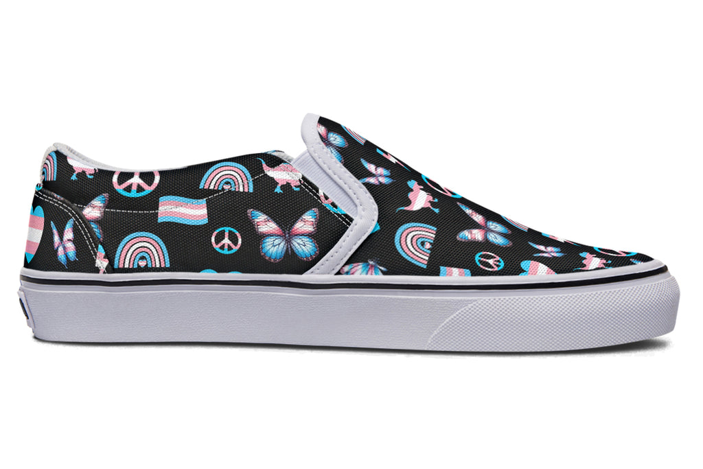 Trans Love Slip Ons - Offbeat Sweetie