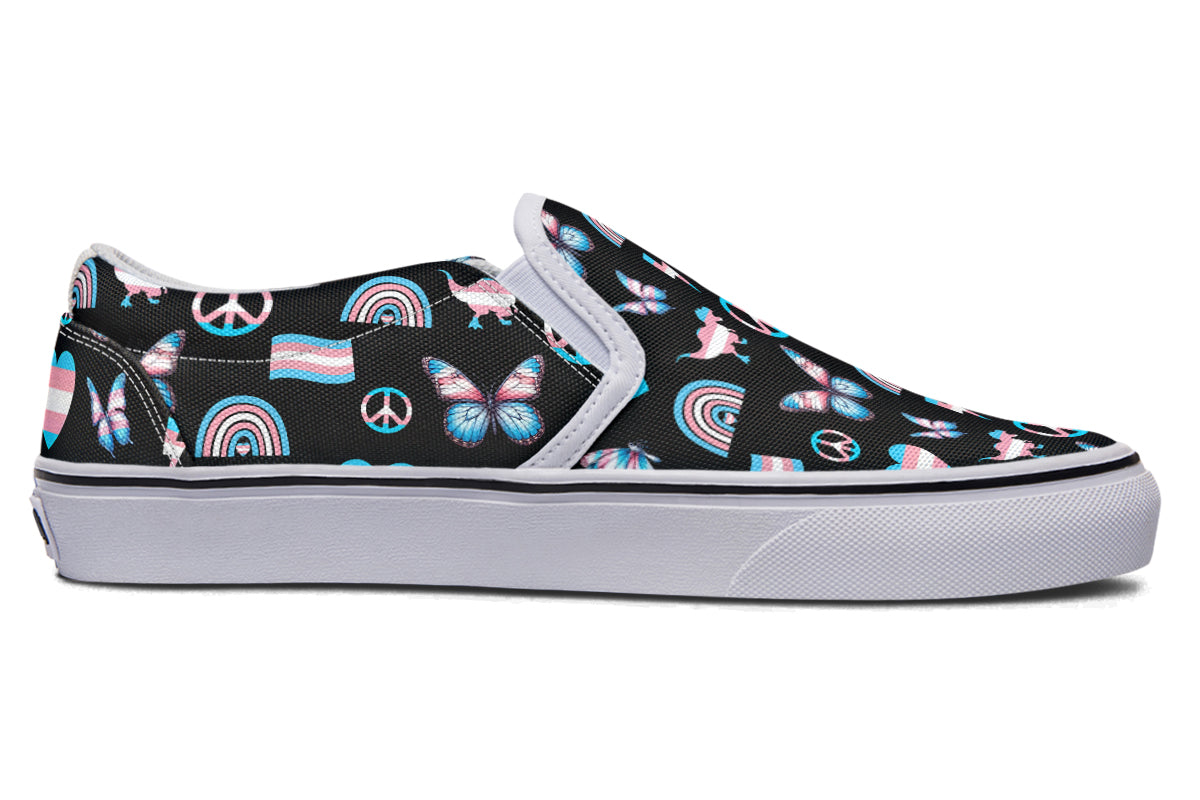 Trans Love Slip Ons - Offbeat Sweetie