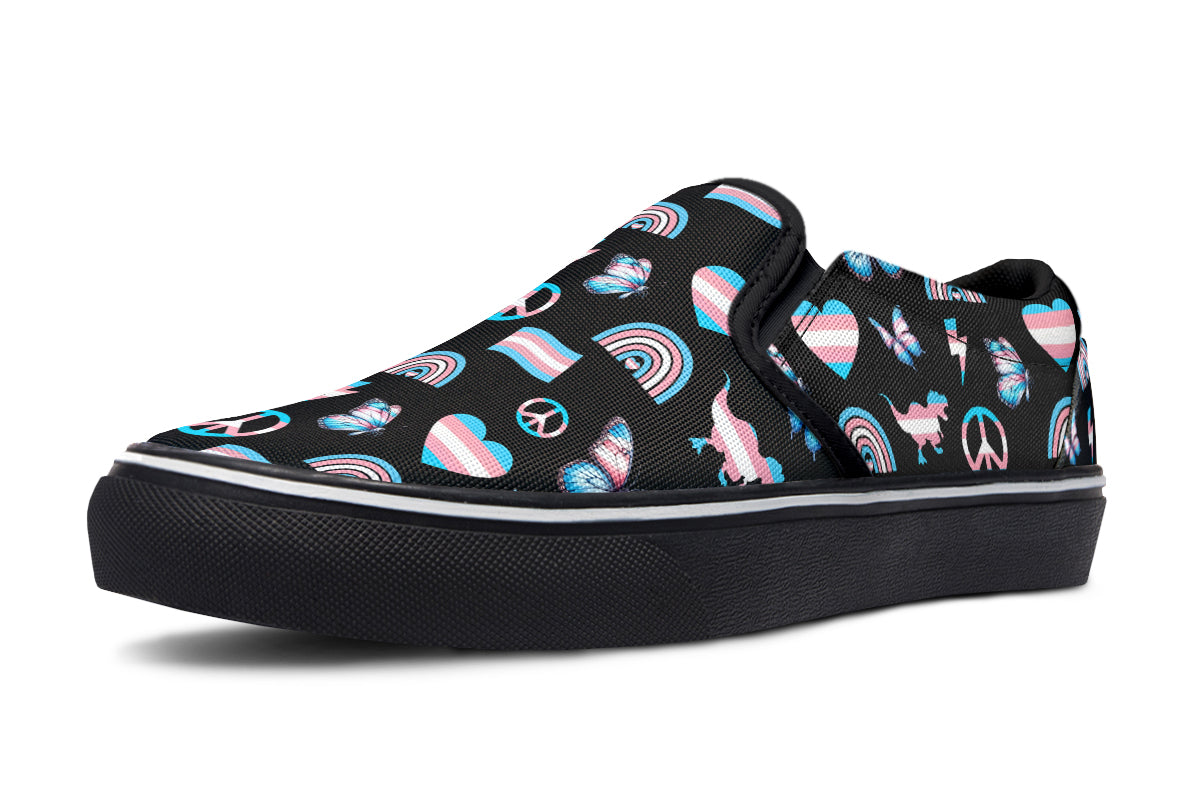 Trans Love Slip Ons - Offbeat Sweetie