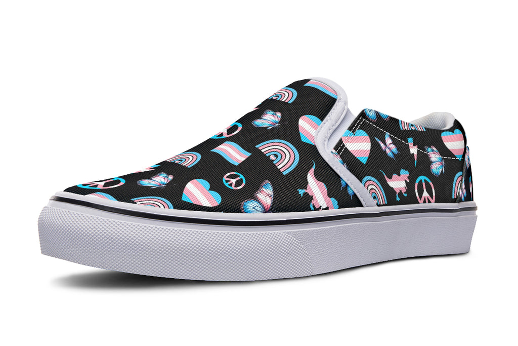 Trans Love Slip Ons - Offbeat Sweetie