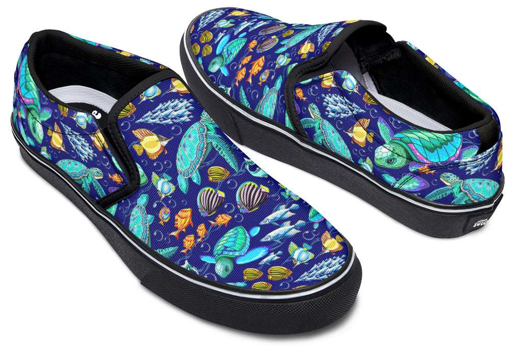 Turtle Tide Slip Ons