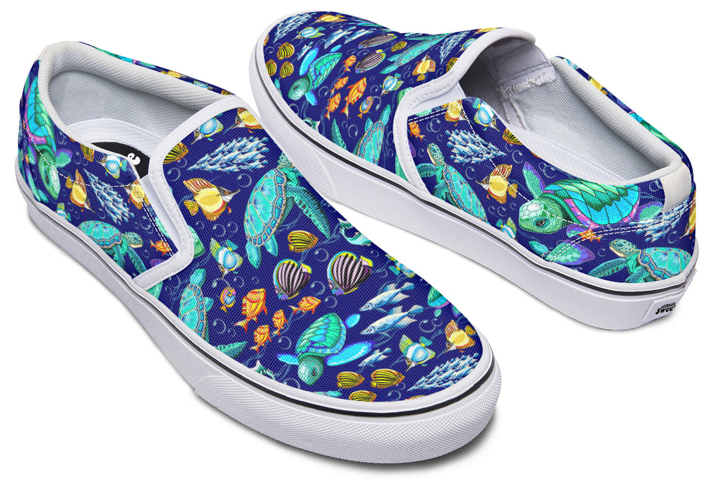 Turtle Tide Slip Ons