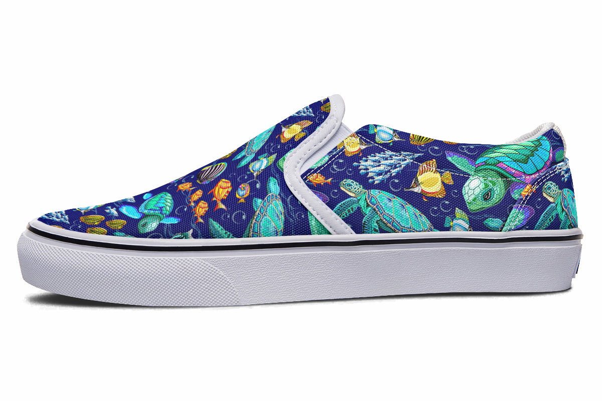 Turtle Tide Slip Ons