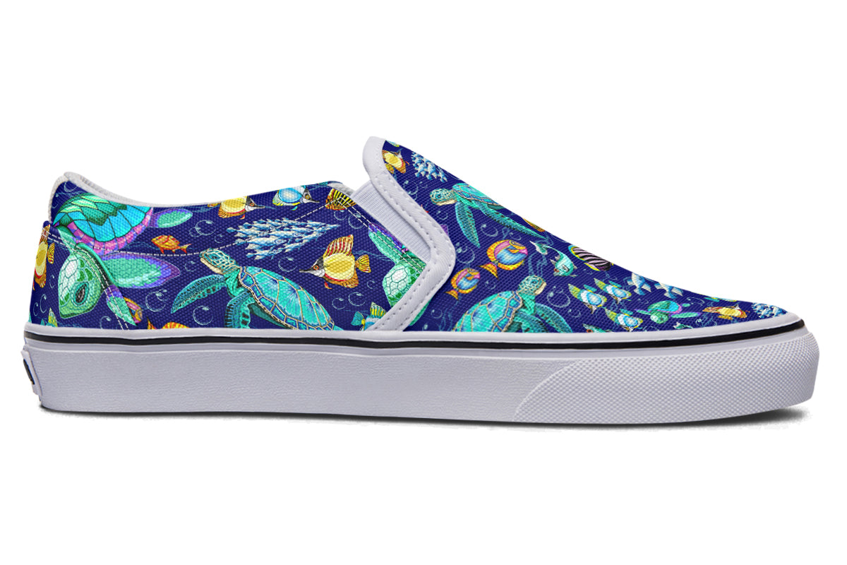 Turtle Tide Slip Ons