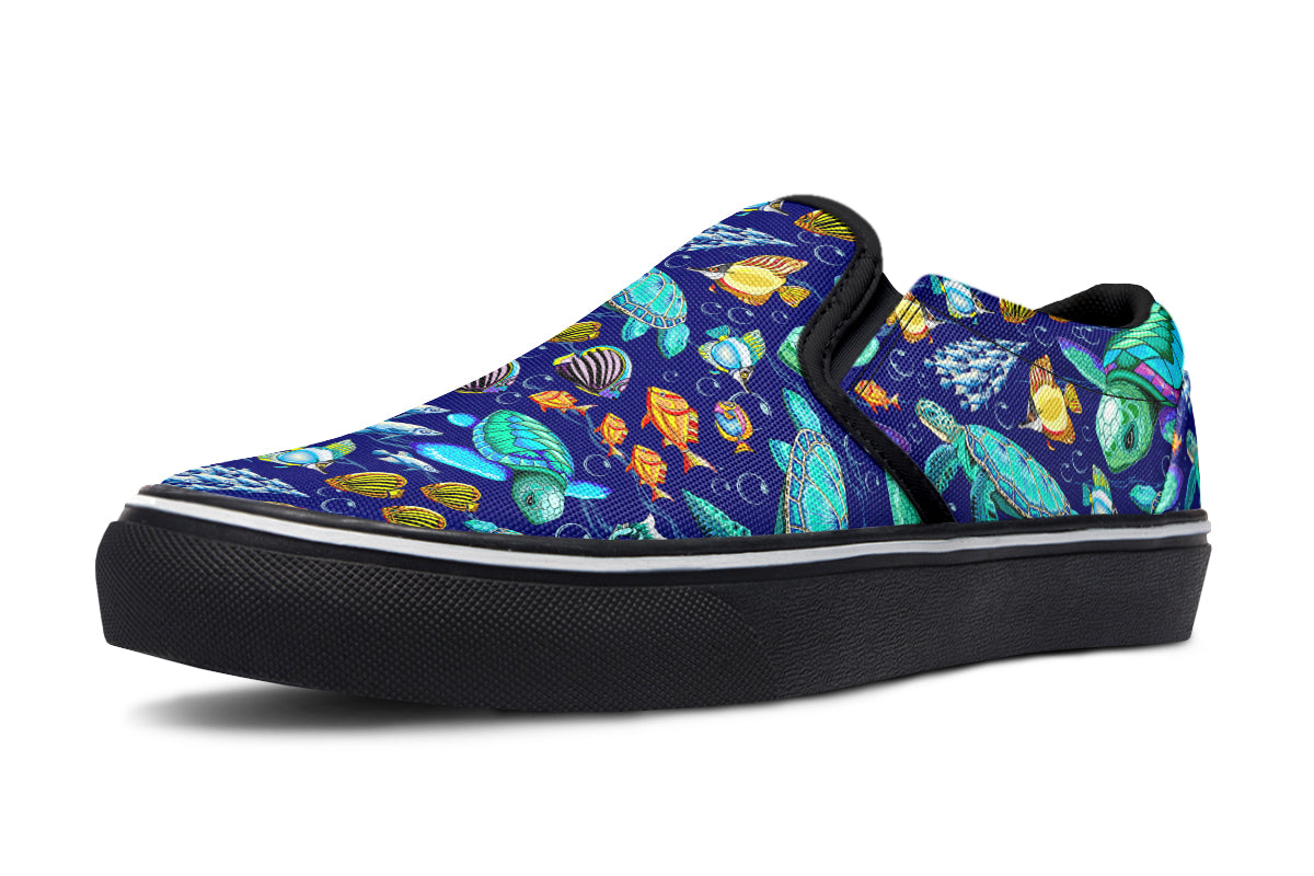 Turtle Tide Slip Ons