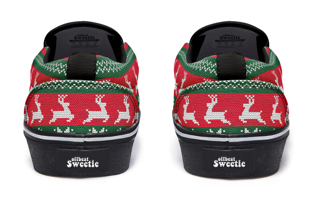 Ugly Christmas Slip Ons - Offbeat Sweetie