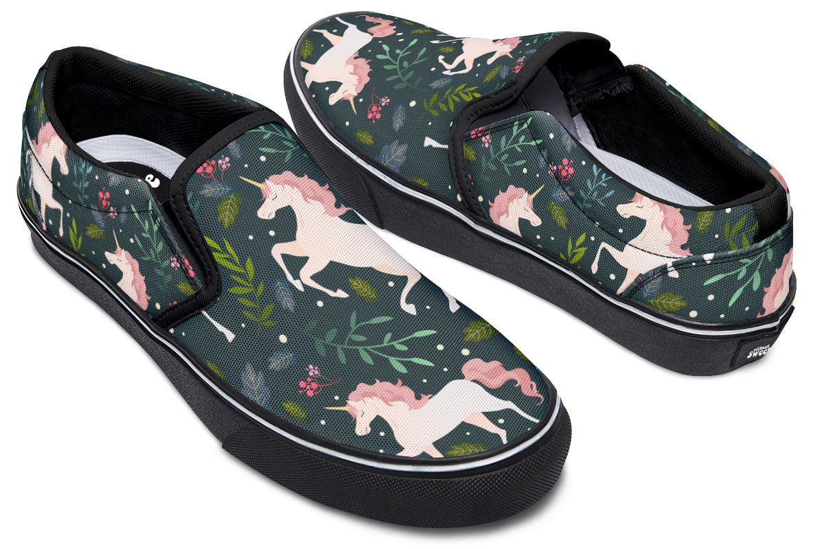 Unicorn Garden Slip Ons - Offbeat Sweetie