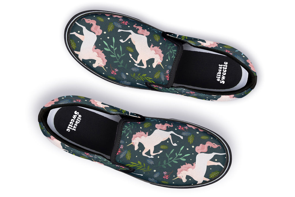 Unicorn Garden Slip Ons - Offbeat Sweetie