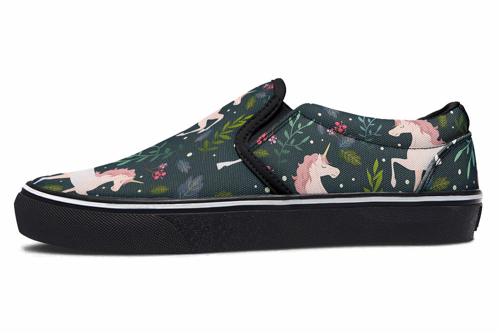 Unicorn Garden Slip Ons - Offbeat Sweetie