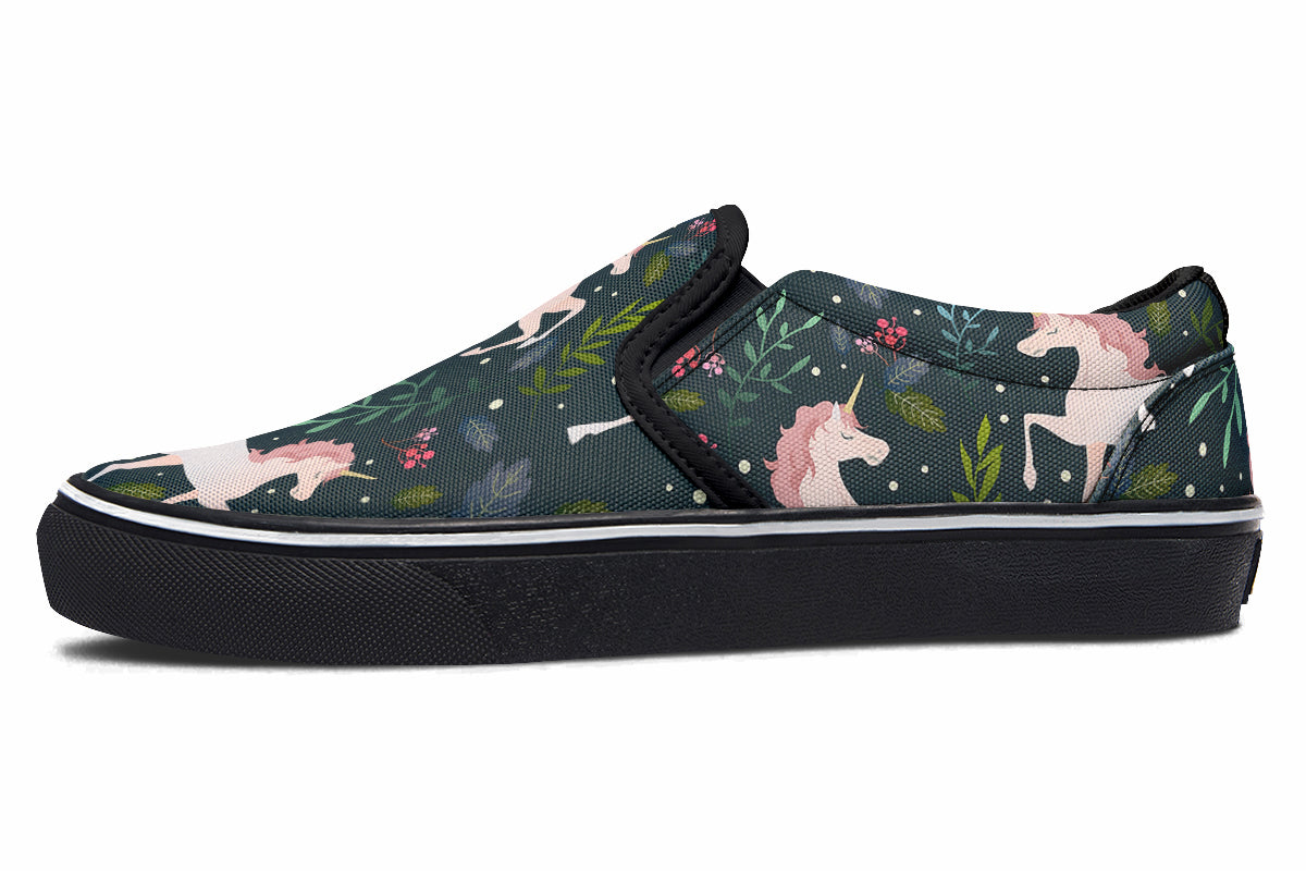 Unicorn Garden Slip Ons - Offbeat Sweetie
