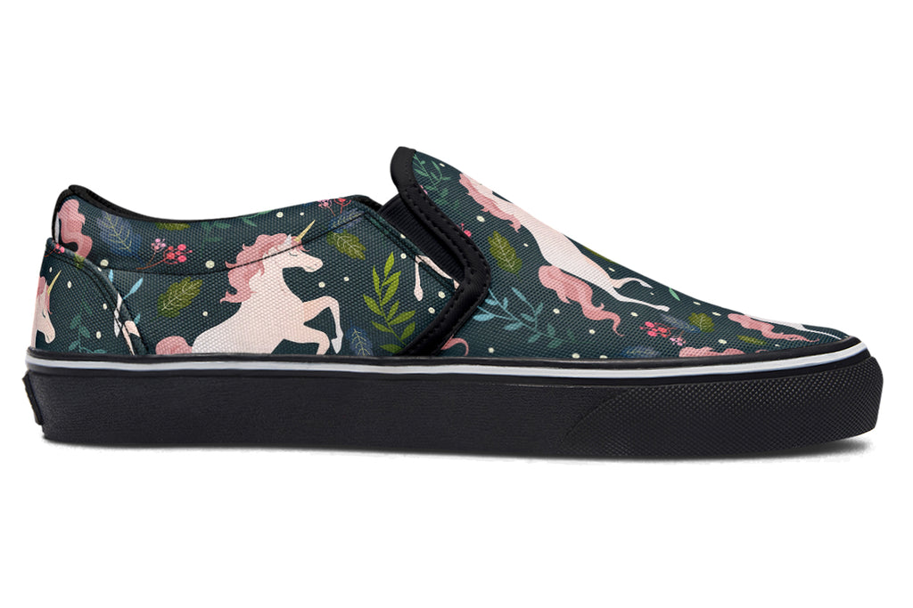 Unicorn Garden Slip Ons - Offbeat Sweetie