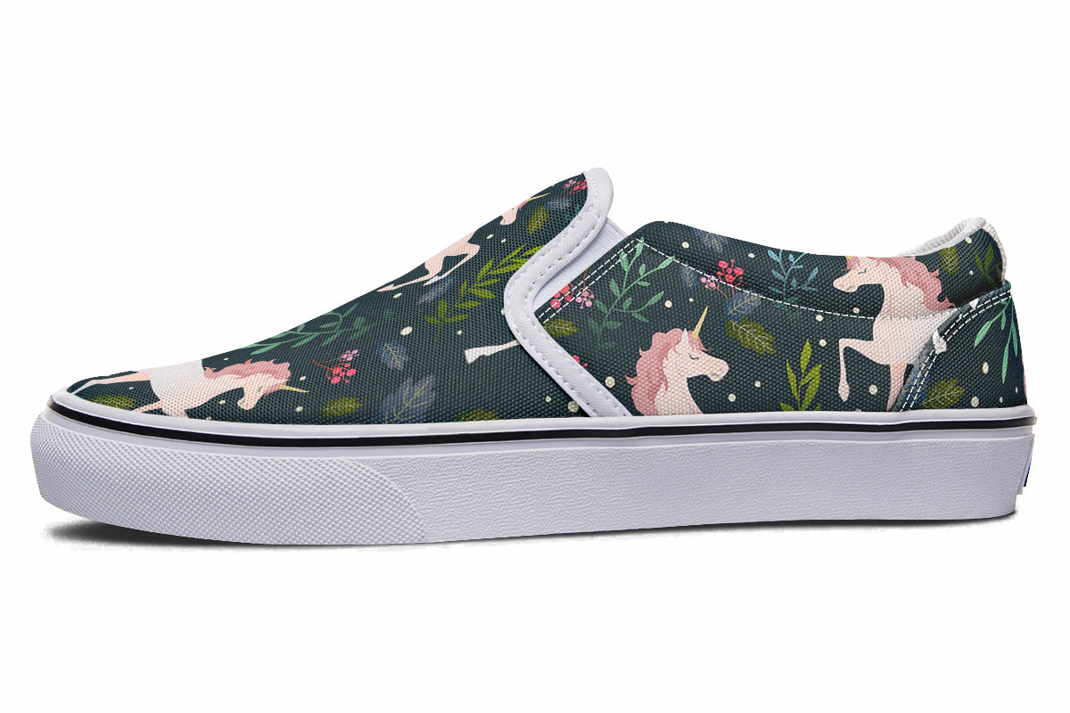 Unicorn Garden Slip Ons - Offbeat Sweetie