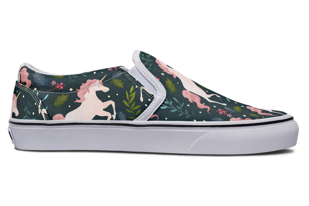Unicorn Garden Slip Ons - Offbeat Sweetie