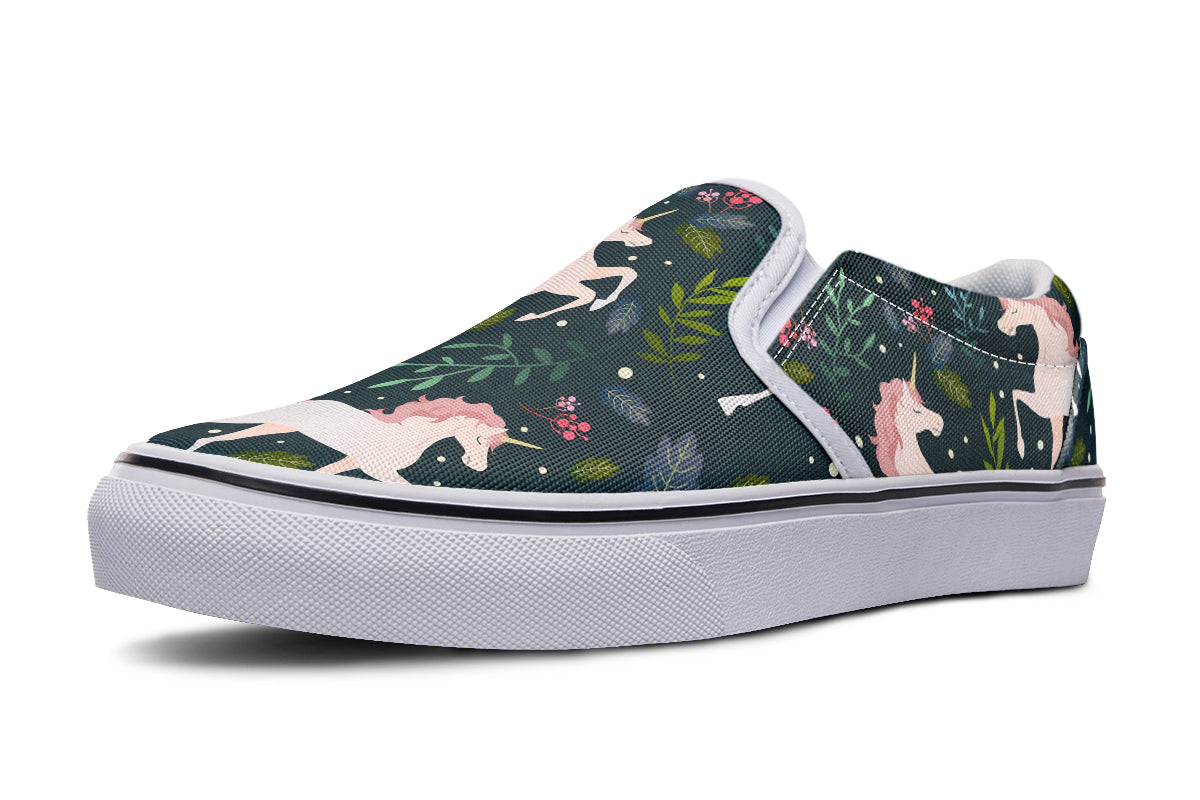 Unicorn Garden Slip Ons - Offbeat Sweetie