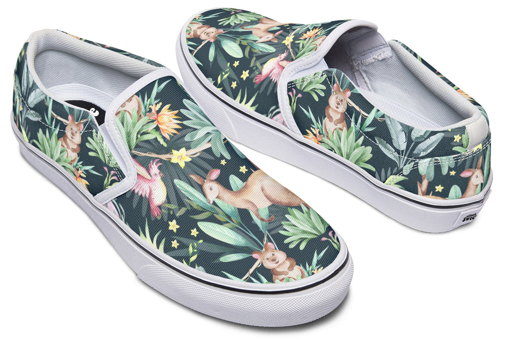 Wonderful Wildlife Slip Ons - Offbeat Sweetie
