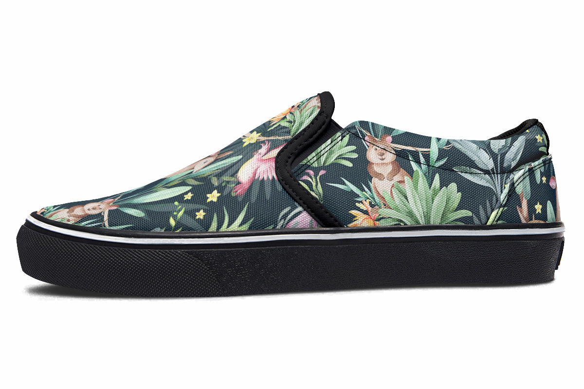 Wonderful Wildlife Slip Ons - Offbeat Sweetie