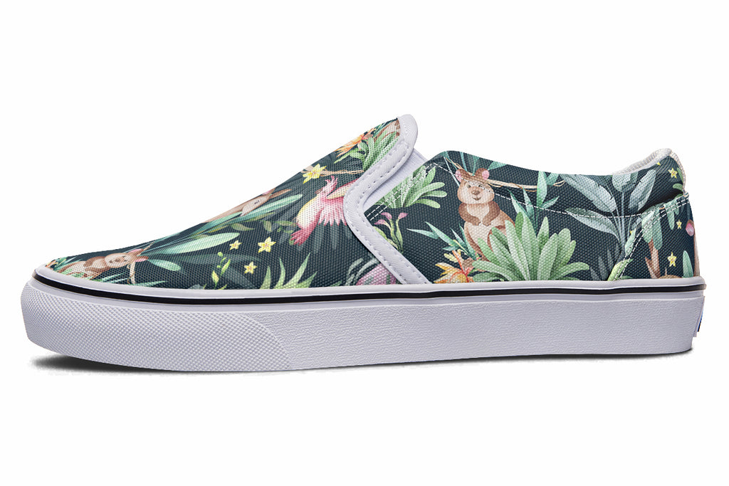 Wonderful Wildlife Slip Ons - Offbeat Sweetie