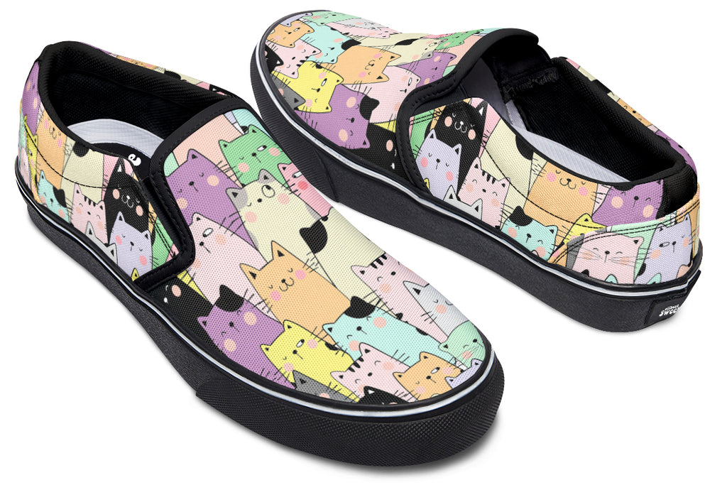 You've Got To Be Kitten Me Slip Ons - Offbeat Sweetie