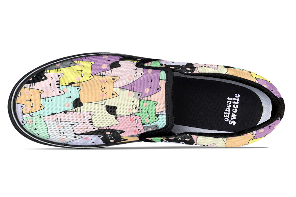 You've Got To Be Kitten Me Slip Ons - Offbeat Sweetie