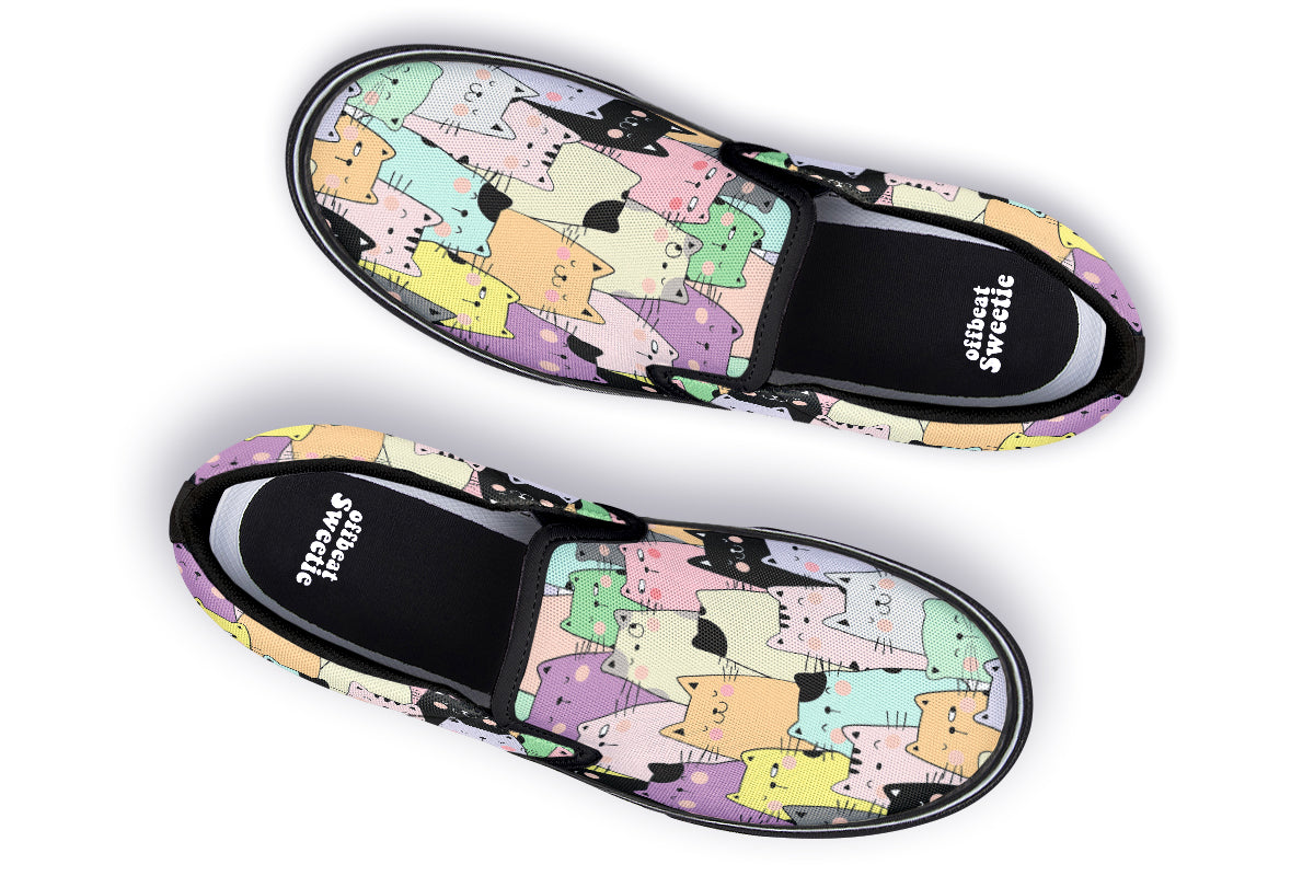 You've Got To Be Kitten Me Slip Ons - Offbeat Sweetie