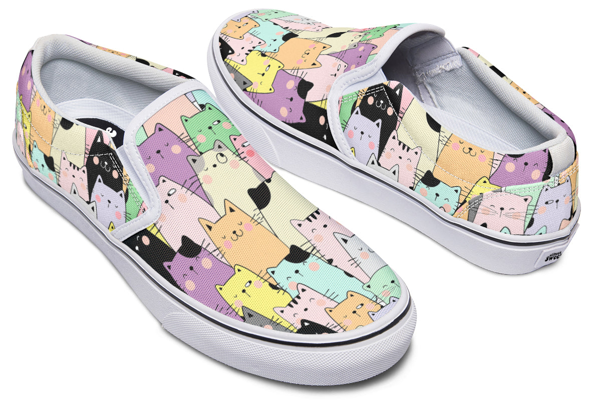 You've Got To Be Kitten Me Slip Ons - Offbeat Sweetie