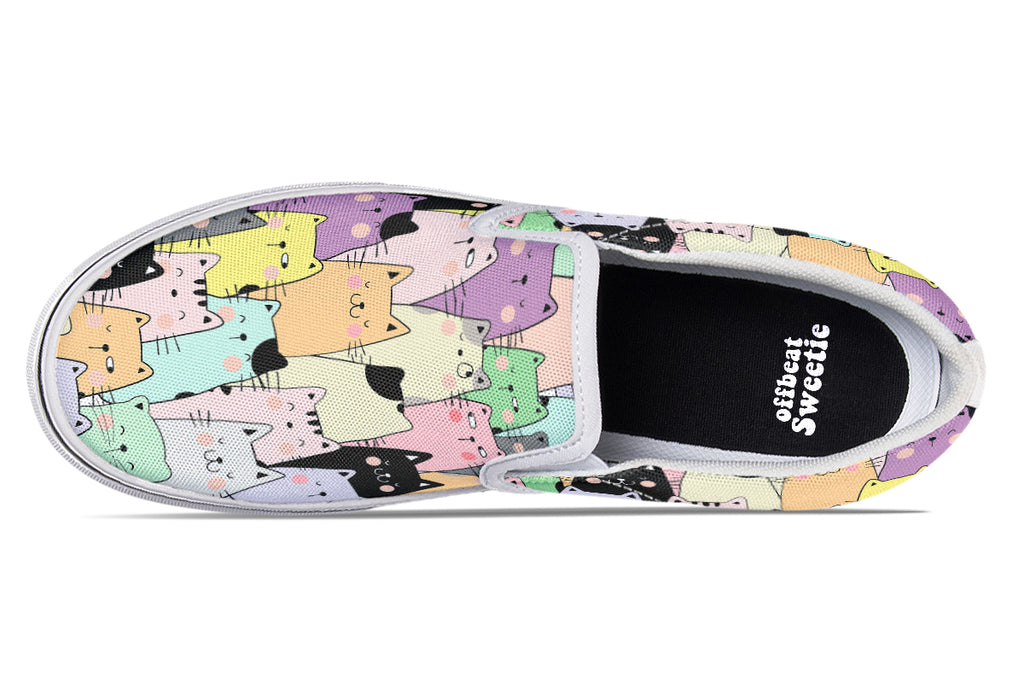 You've Got To Be Kitten Me Slip Ons - Offbeat Sweetie