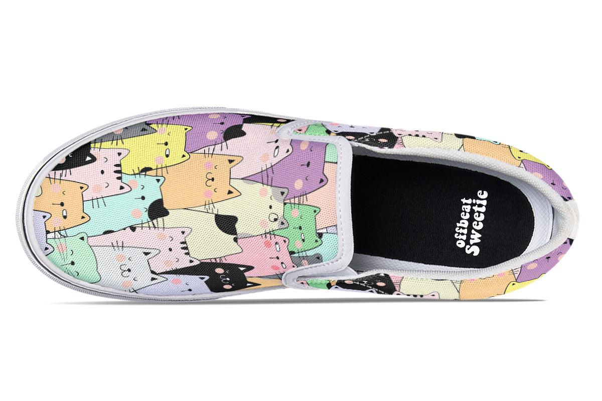 You've Got To Be Kitten Me Slip Ons - Offbeat Sweetie