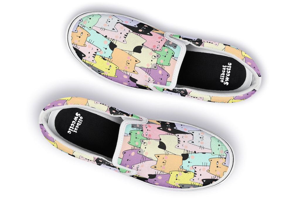 You've Got To Be Kitten Me Slip Ons - Offbeat Sweetie