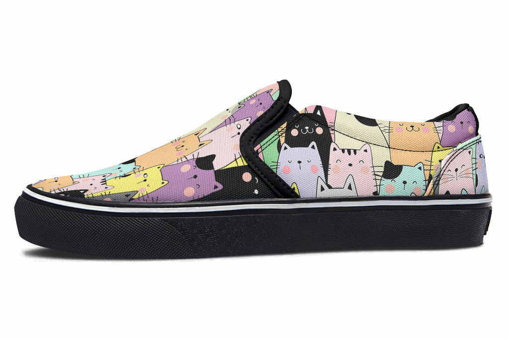 You've Got To Be Kitten Me Slip Ons - Offbeat Sweetie