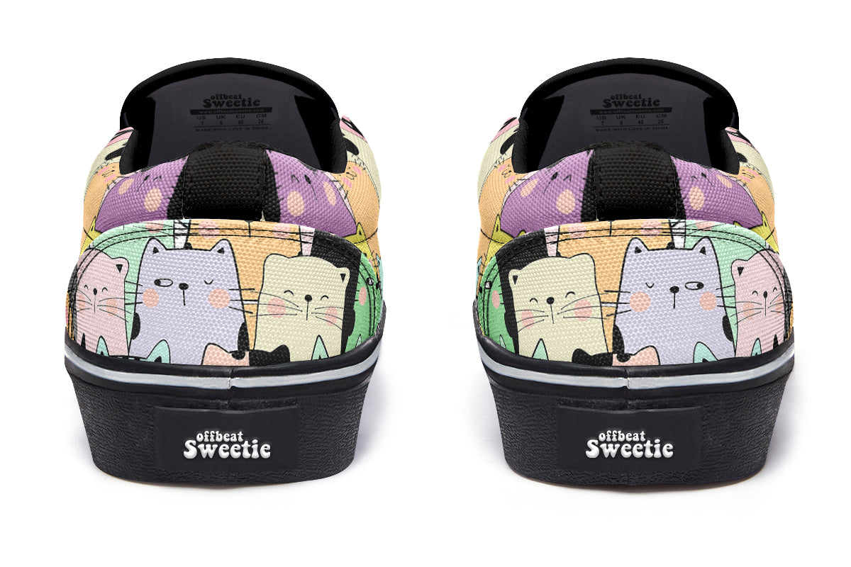 You've Got To Be Kitten Me Slip Ons - Offbeat Sweetie