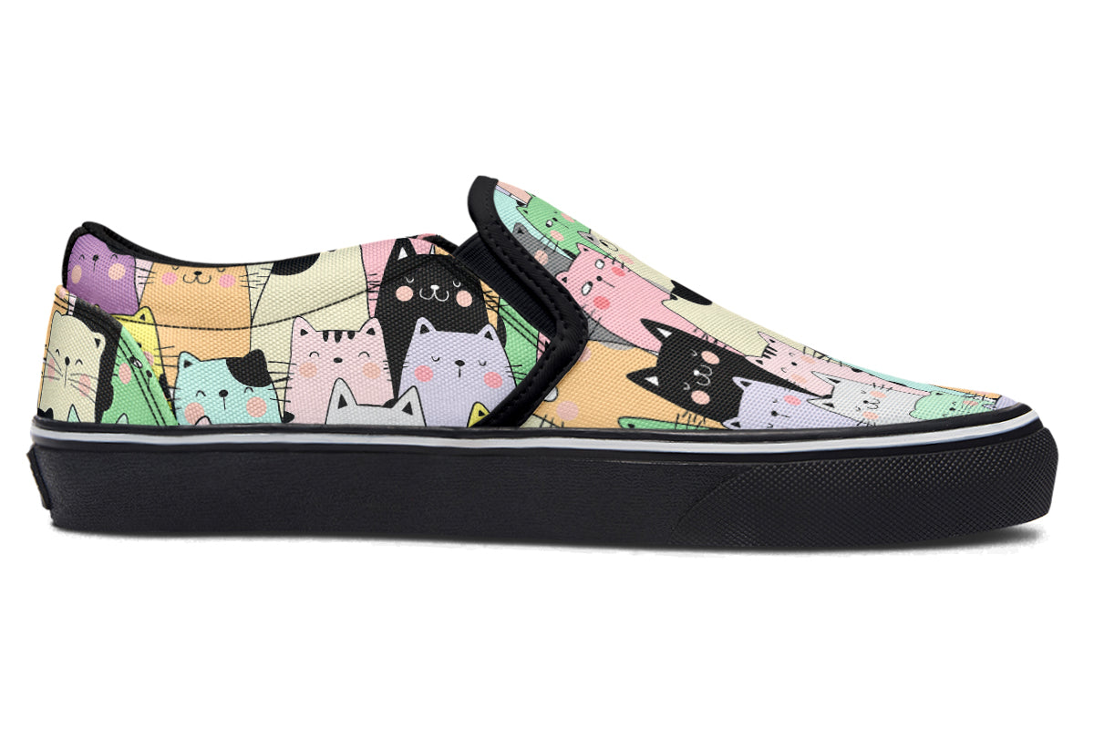 You've Got To Be Kitten Me Slip Ons - Offbeat Sweetie