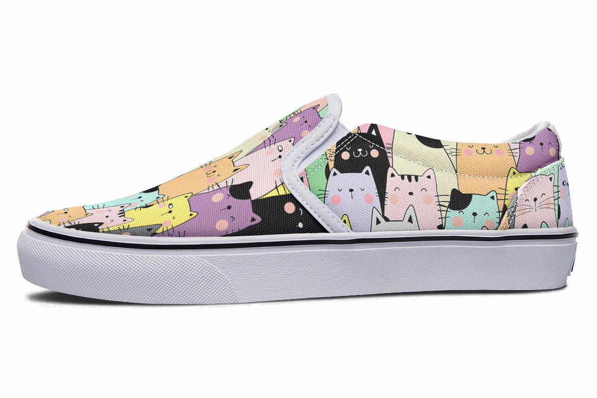 You've Got To Be Kitten Me Slip Ons - Offbeat Sweetie