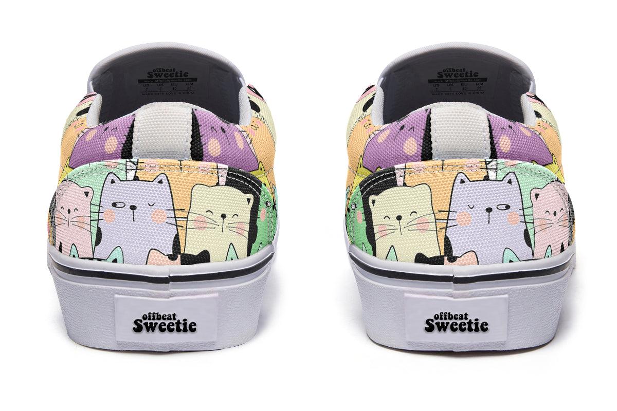 You've Got To Be Kitten Me Slip Ons - Offbeat Sweetie