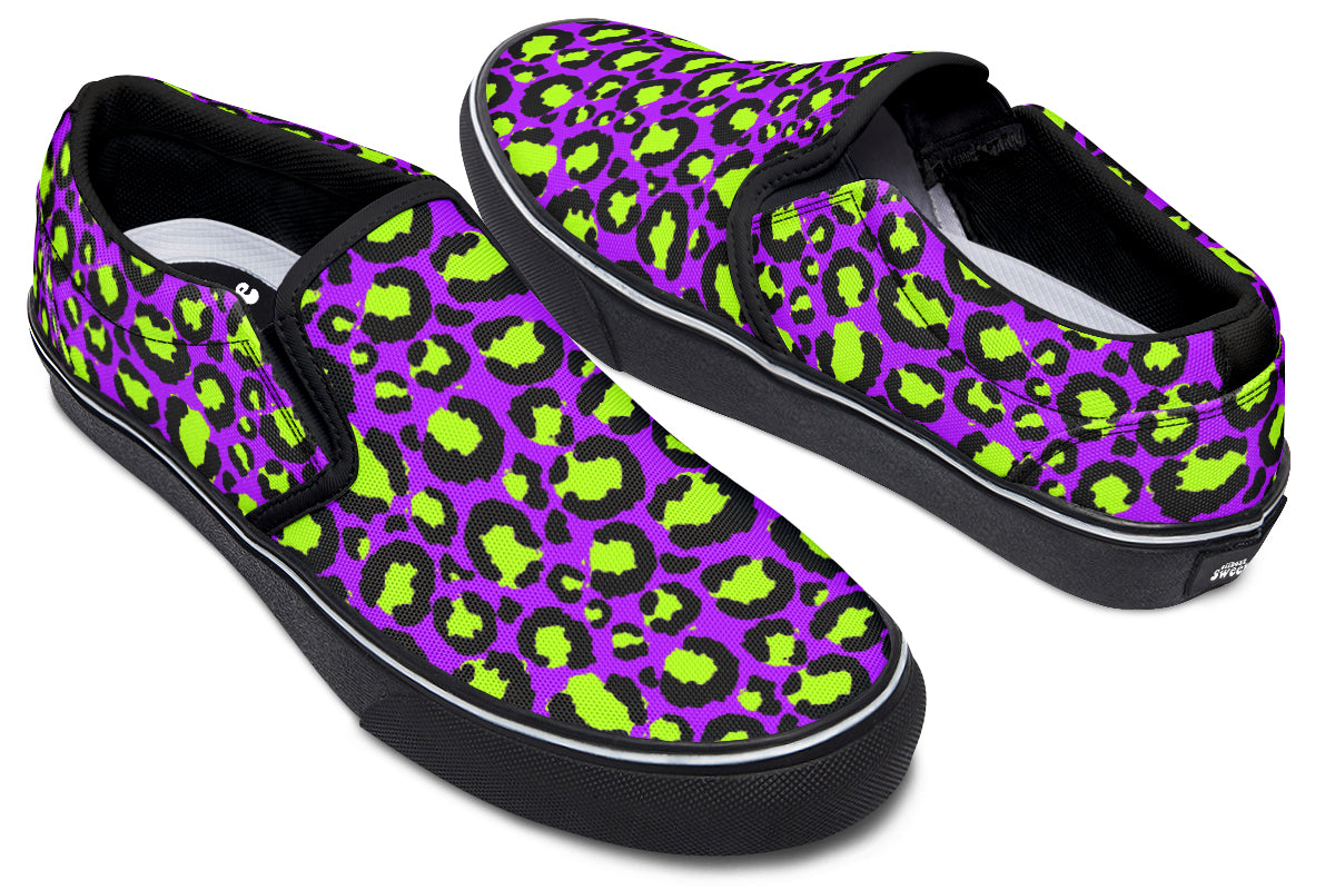 Zombie Leopard Slip Ons