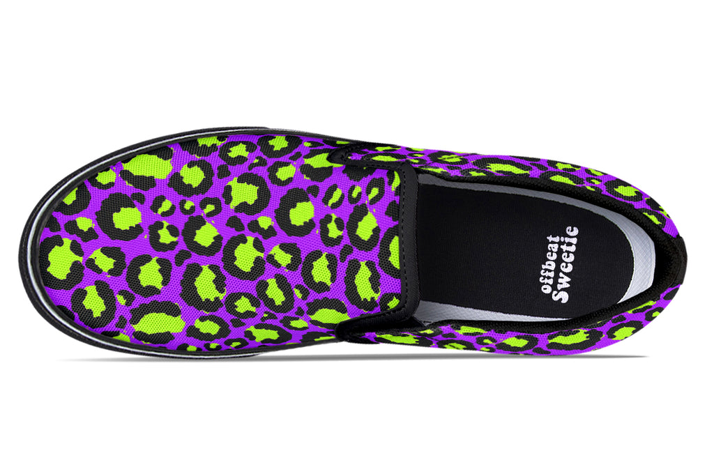 Zombie Leopard Slip Ons